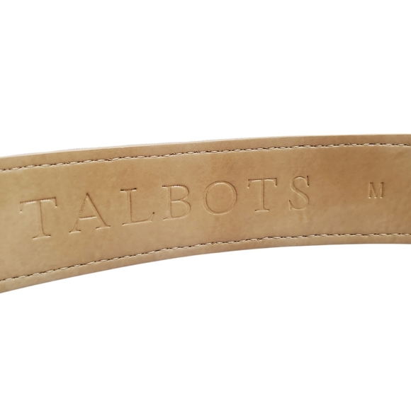 Talbots Pastel Madras Plaid and Leather Belt - Picture 3 of 10